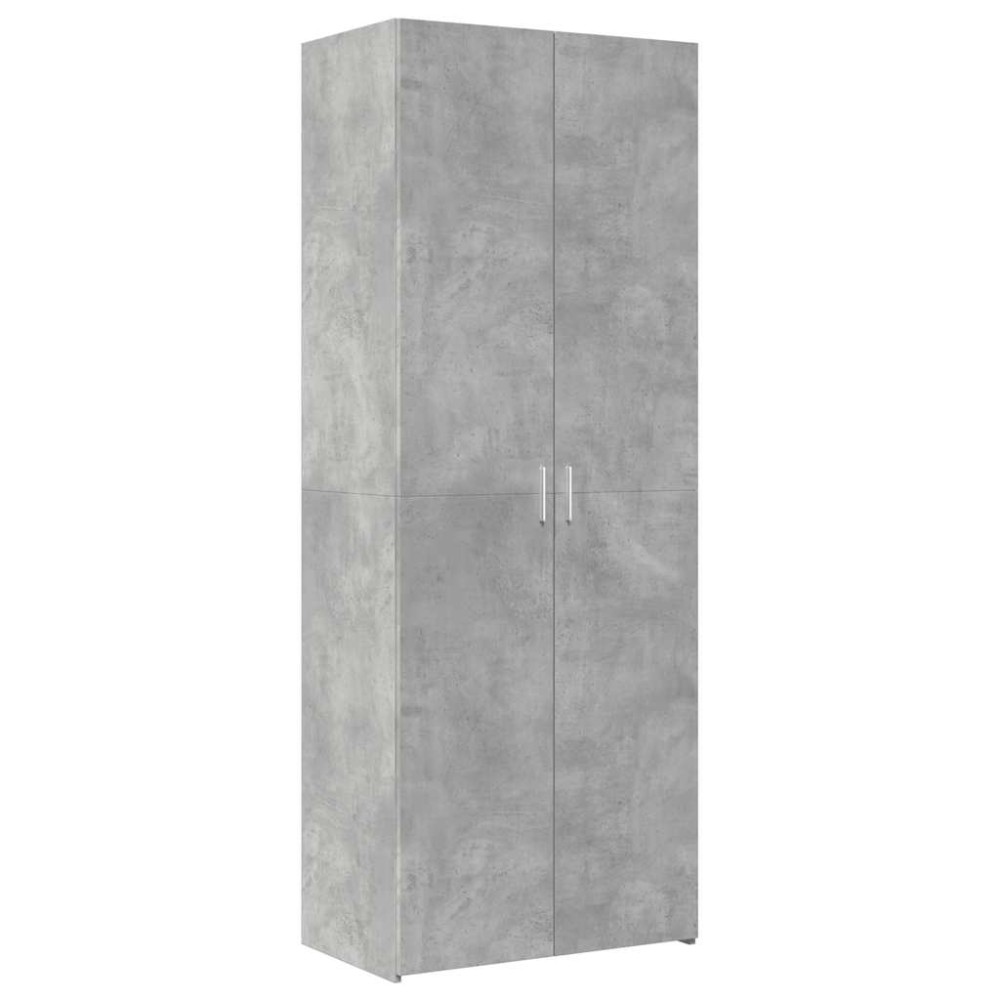 vidaXL Ντουλάπι Γκρι Σκυροδέματος 70x42,5x185 εκ. Επεξεργασμένο Ξύλο