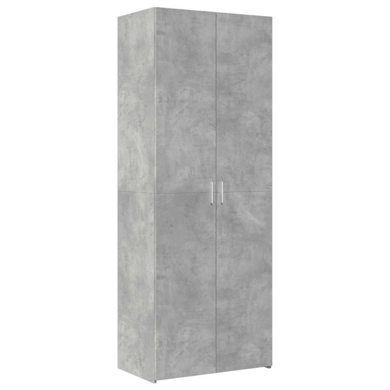 vidaXL Ντουλάπι Γκρι Σκυροδέματος 70x42,5x185 εκ. Επεξεργασμένο Ξύλο
