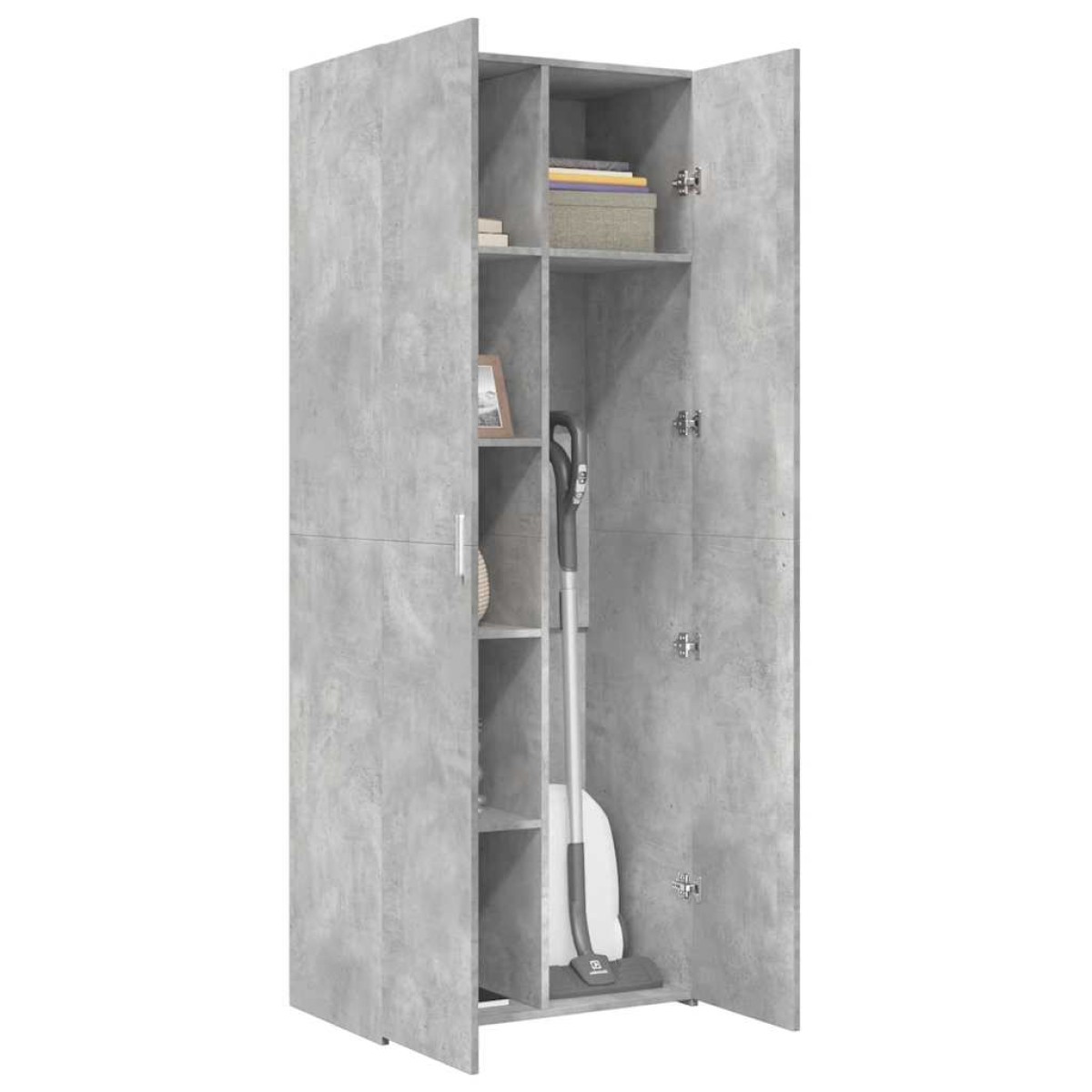 vidaXL Ντουλάπι Γκρι Σκυροδέματος 70x42,5x185 εκ. Επεξεργασμένο Ξύλο