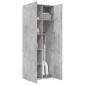 vidaXL Ντουλάπι Γκρι Σκυροδέματος 70x42,5x185 εκ. Επεξεργασμένο Ξύλο