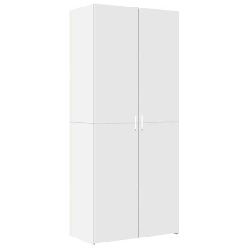 vidaXL Ντουλάπι Λευκό 80x42,5x185 εκ. από Επεξεργασμένο Ξύλο