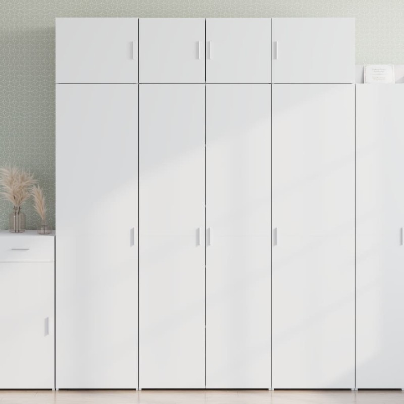 vidaXL Ντουλάπι Λευκό 80x42,5x185 εκ. από Επεξεργασμένο Ξύλο