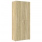 vidaXL Ντουλάπι Sonoma Δρυς 80x42,5x185 εκ. από Επεξεργασμένο Ξύλο