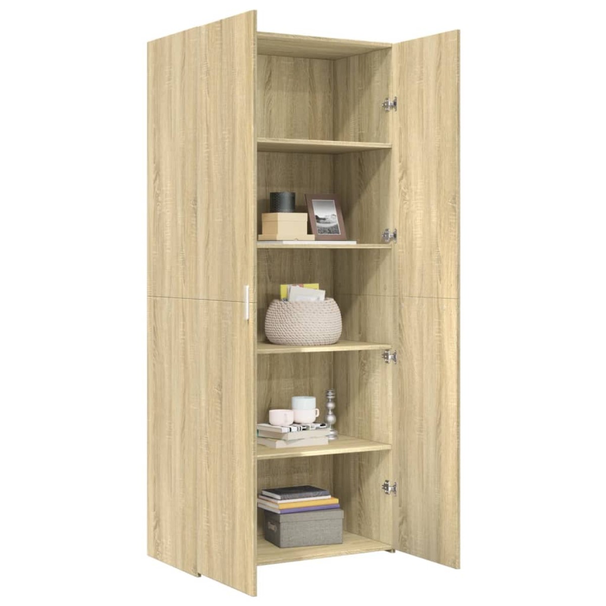vidaXL Ντουλάπι Sonoma Δρυς 80x42,5x185 εκ. από Επεξεργασμένο Ξύλο