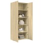 vidaXL Ντουλάπι Sonoma Δρυς 80x42,5x185 εκ. από Επεξεργασμένο Ξύλο
