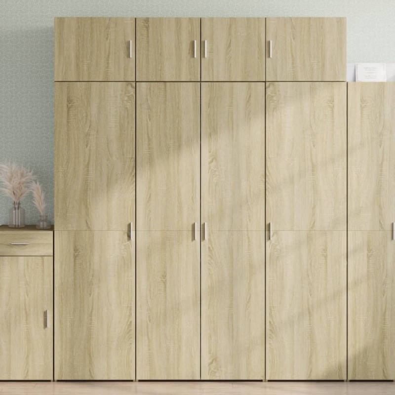 vidaXL Ντουλάπι Sonoma Δρυς 80x42,5x185 εκ. από Επεξεργασμένο Ξύλο