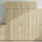 vidaXL Ντουλάπι Sonoma Δρυς 80x42,5x185 εκ. από Επεξεργασμένο Ξύλο
