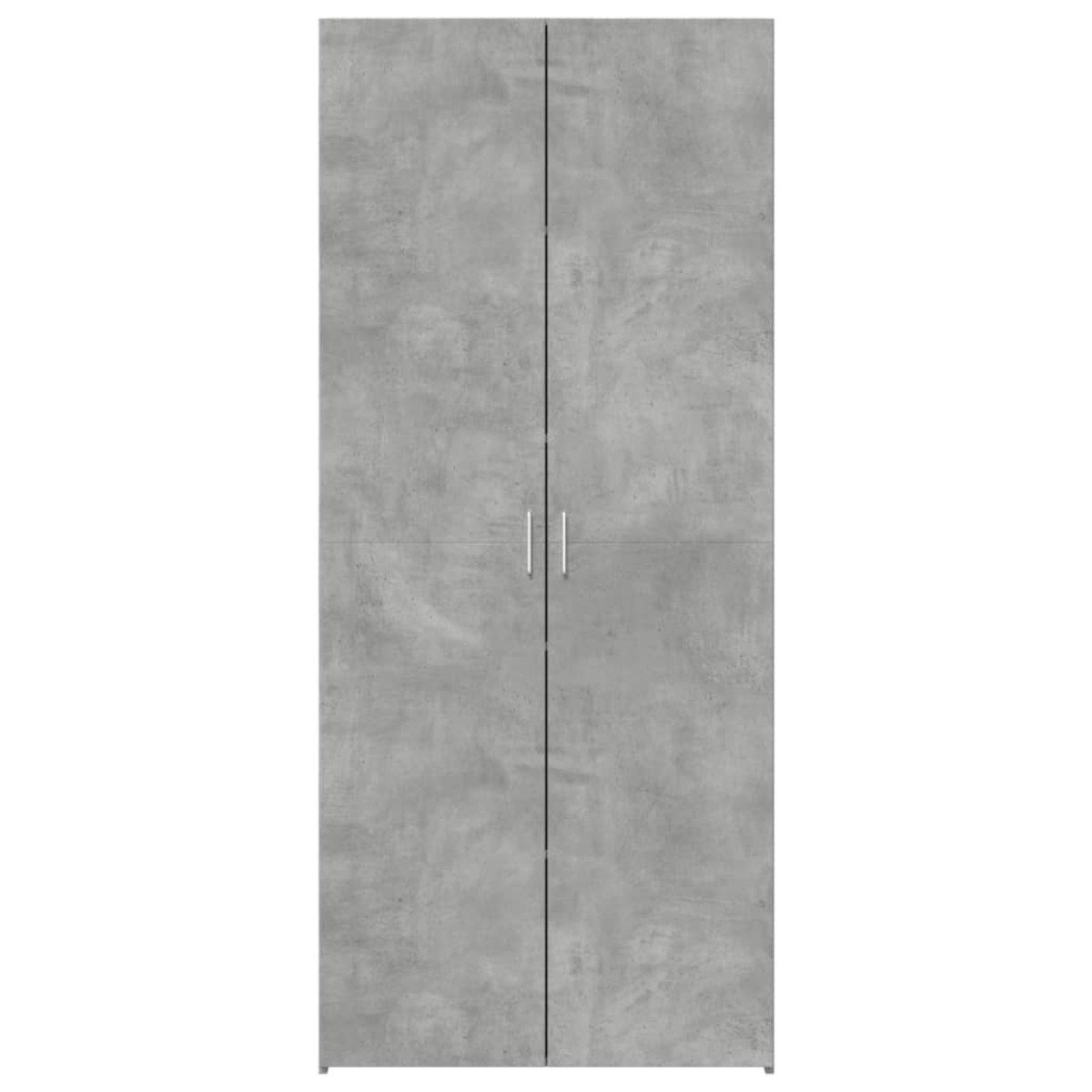 vidaXL Ντουλάπι Γκρι Σκυροδέματος 80x42,5x185 εκ. Επεξεργασμένο Ξύλο