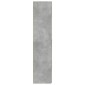 vidaXL Ντουλάπι Γκρι Σκυροδέματος 80x42,5x185 εκ. Επεξεργασμένο Ξύλο