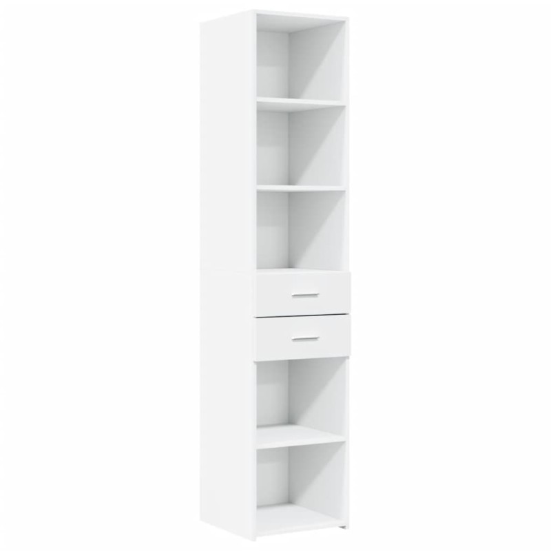 vidaXL Ντουλάπι Λευκό 40x42,5x185 εκ. από Επεξεργασμένο Ξύλο