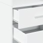 vidaXL Ντουλάπι Λευκό 40x42,5x185 εκ. από Επεξεργασμένο Ξύλο