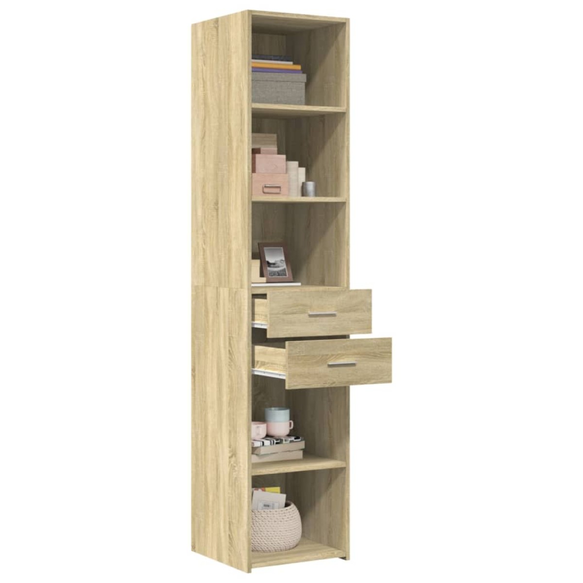 vidaXL Ντουλάπι Sonoma Δρυς 40x42,5x185 εκ. από Επεξεργασμένο Ξύλο