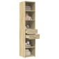 vidaXL Ντουλάπι Sonoma Δρυς 40x42,5x185 εκ. από Επεξεργασμένο Ξύλο