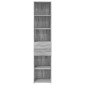 vidaXL Ντουλάπι Γκρι Sonoma 40x42,5x185 εκ. από Επεξεργασμένο Ξύλο