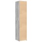 vidaXL Ντουλάπι Γκρι Sonoma 40x42,5x185 εκ. από Επεξεργασμένο Ξύλο