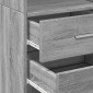 vidaXL Ντουλάπι Γκρι Sonoma 40x42,5x185 εκ. από Επεξεργασμένο Ξύλο