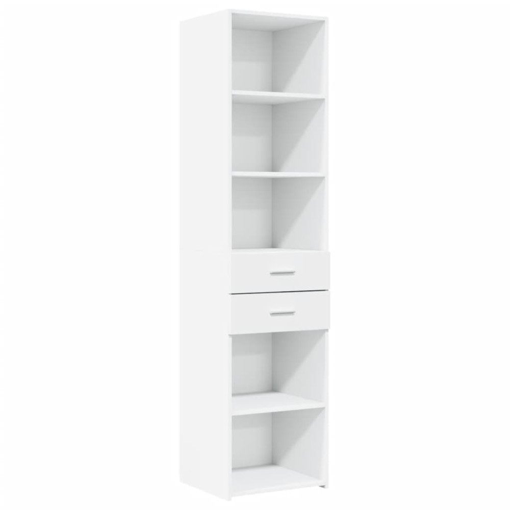 vidaXL Ντουλάπι Λευκό 45x42,5x185 εκ. από Επεξεργασμένο Ξύλο