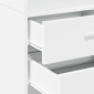 vidaXL Ντουλάπι Λευκό 45x42,5x185 εκ. από Επεξεργασμένο Ξύλο