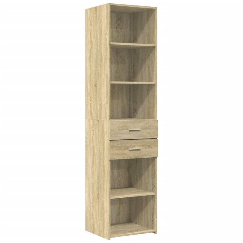 vidaXL Ντουλάπι Sonoma Δρυς 45x42,5x185 εκ. από Επεξεργασμένο Ξύλο