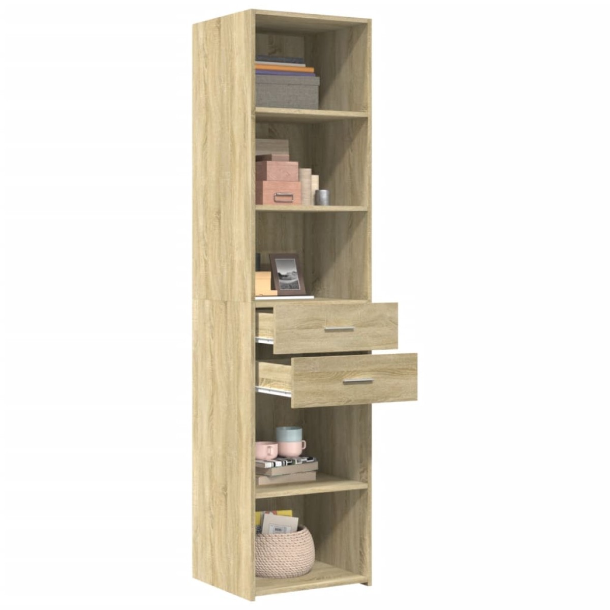 vidaXL Ντουλάπι Sonoma Δρυς 45x42,5x185 εκ. από Επεξεργασμένο Ξύλο