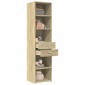 vidaXL Ντουλάπι Sonoma Δρυς 45x42,5x185 εκ. από Επεξεργασμένο Ξύλο