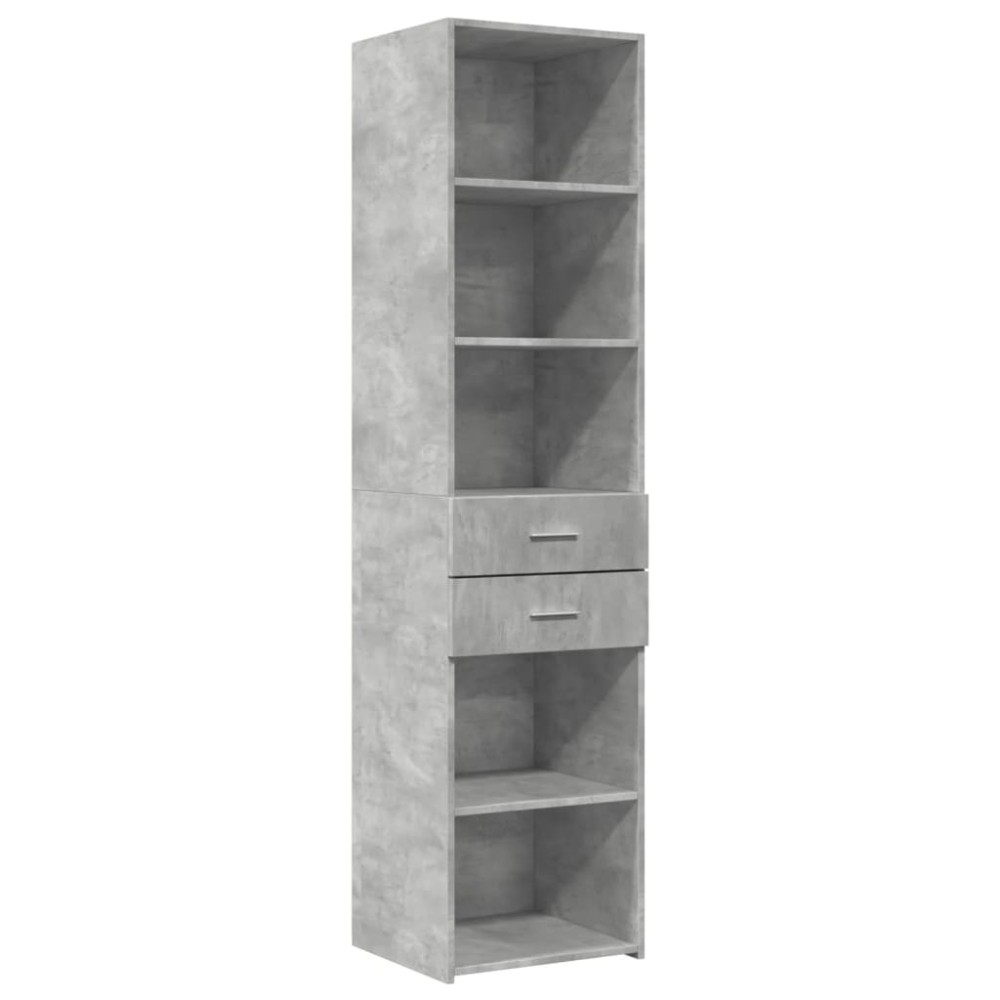 vidaXL Ντουλάπι Γκρι Σκυροδέματος 45x42,5x185 εκ. Επεξεργασμένο Ξύλο