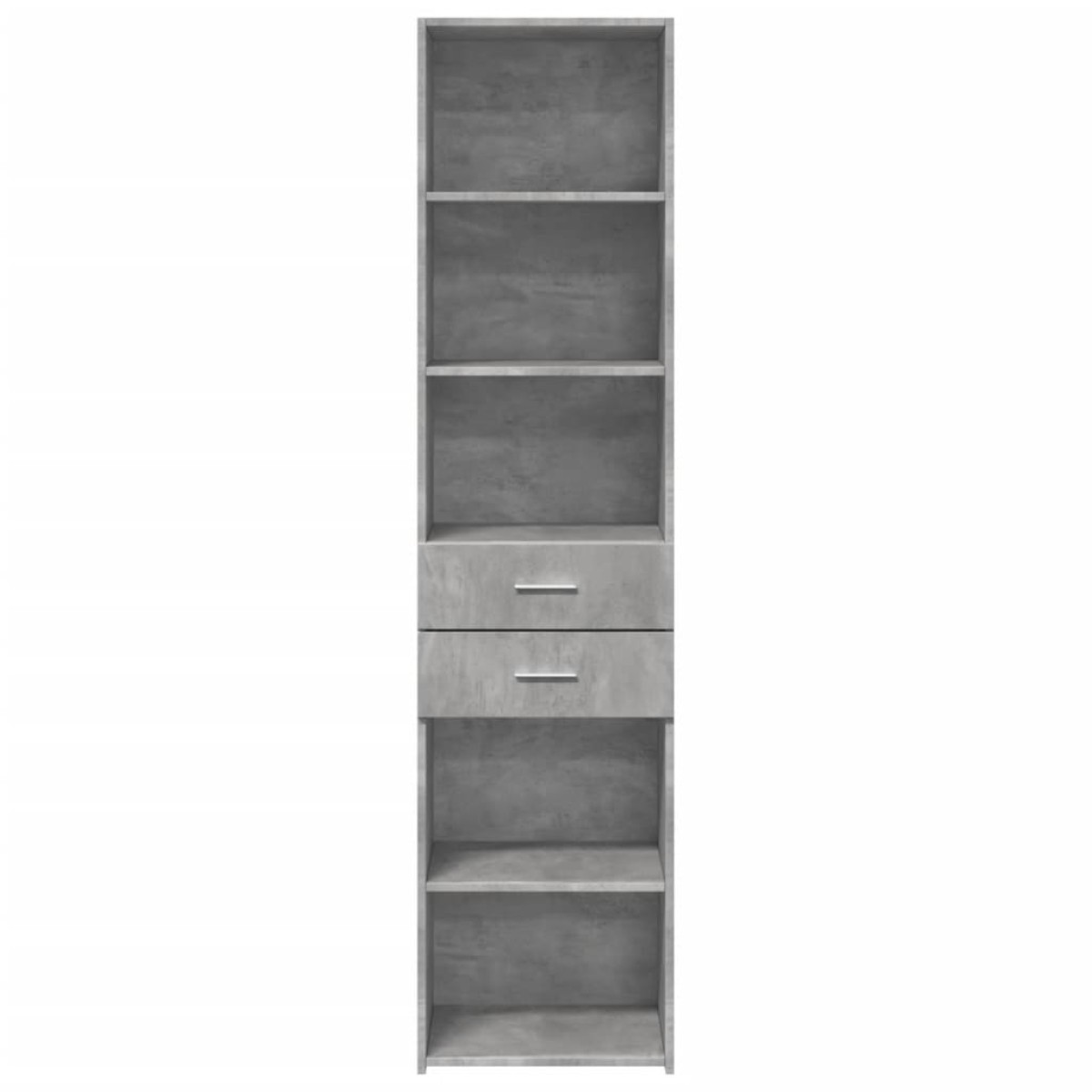 vidaXL Ντουλάπι Γκρι Σκυροδέματος 45x42,5x185 εκ. Επεξεργασμένο Ξύλο