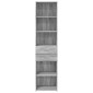vidaXL Ντουλάπι Γκρι Sonoma 45x42,5x185 εκ. από Επεξεργασμένο Ξύλο