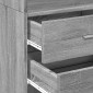 vidaXL Ντουλάπι Γκρι Sonoma 45x42,5x185 εκ. από Επεξεργασμένο Ξύλο