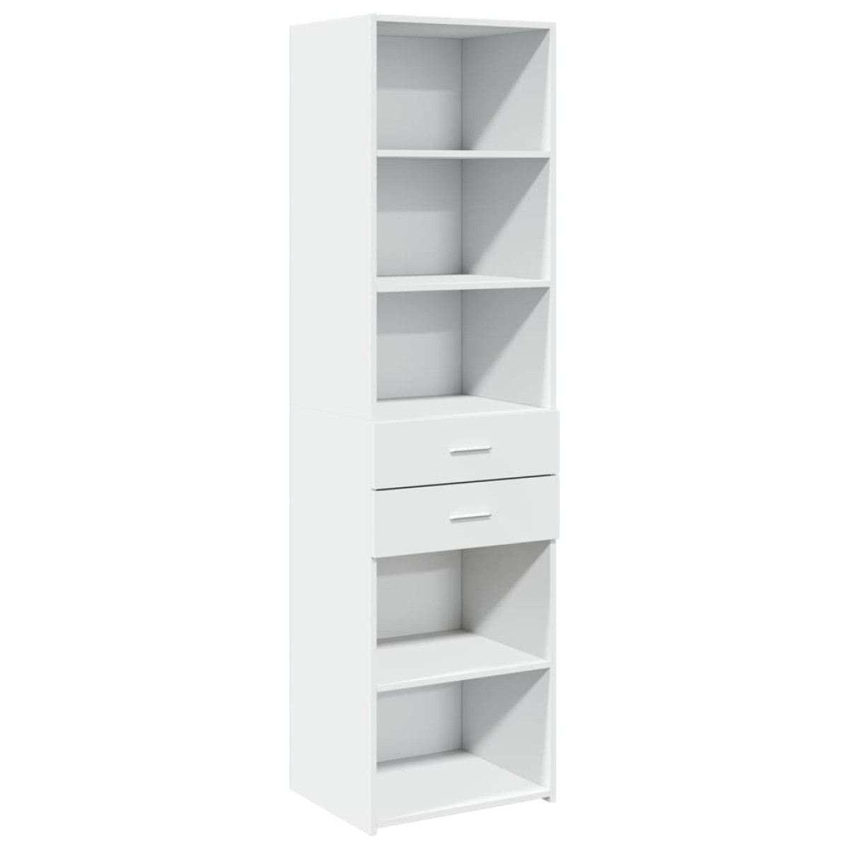 vidaXL Ντουλάπι Λευκό 50x42,5x185 εκ. από Επεξεργασμένο Ξύλο