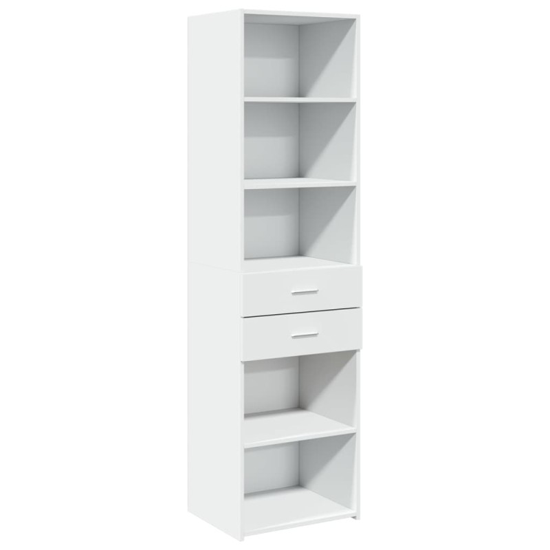 vidaXL Ντουλάπι Λευκό 50x42,5x185 εκ. από Επεξεργασμένο Ξύλο