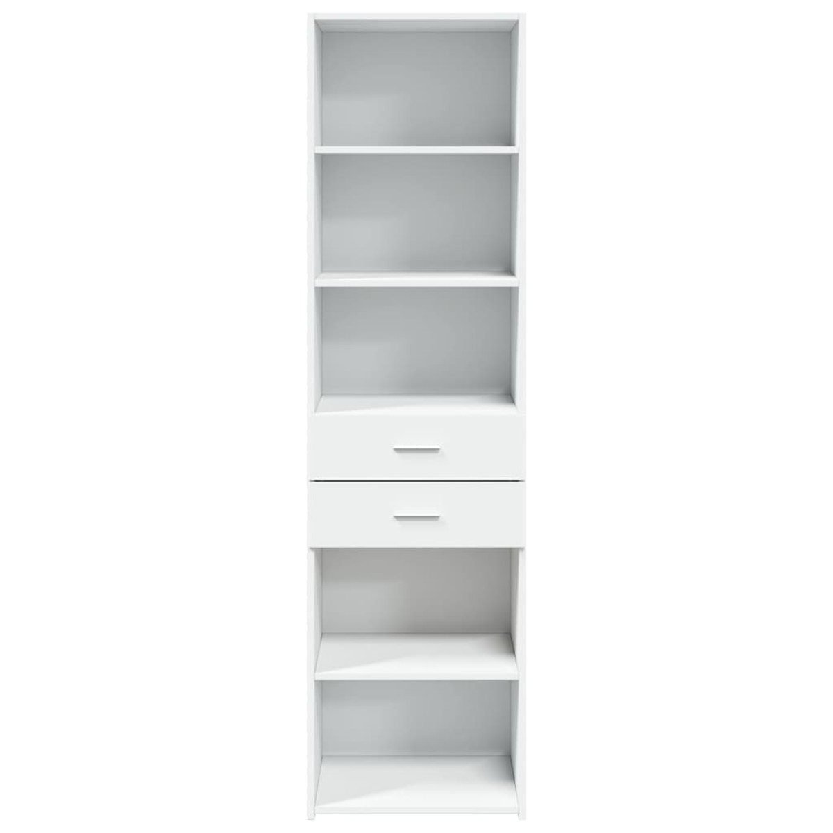 vidaXL Ντουλάπι Λευκό 50x42,5x185 εκ. από Επεξεργασμένο Ξύλο