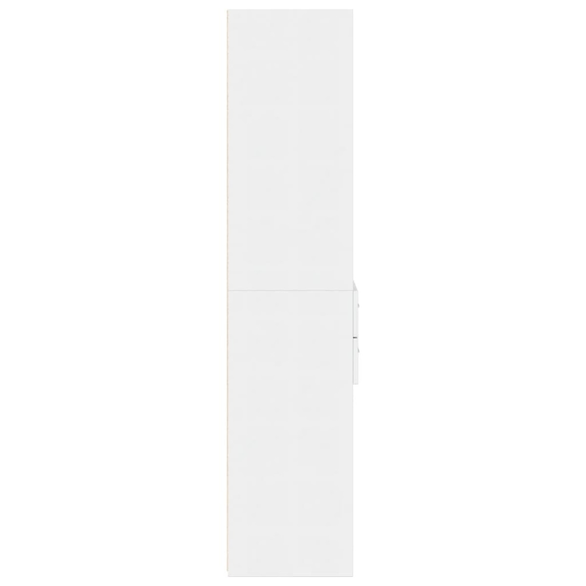 vidaXL Ντουλάπι Λευκό 50x42,5x185 εκ. από Επεξεργασμένο Ξύλο