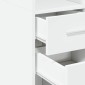 vidaXL Ντουλάπι Λευκό 50x42,5x185 εκ. από Επεξεργασμένο Ξύλο