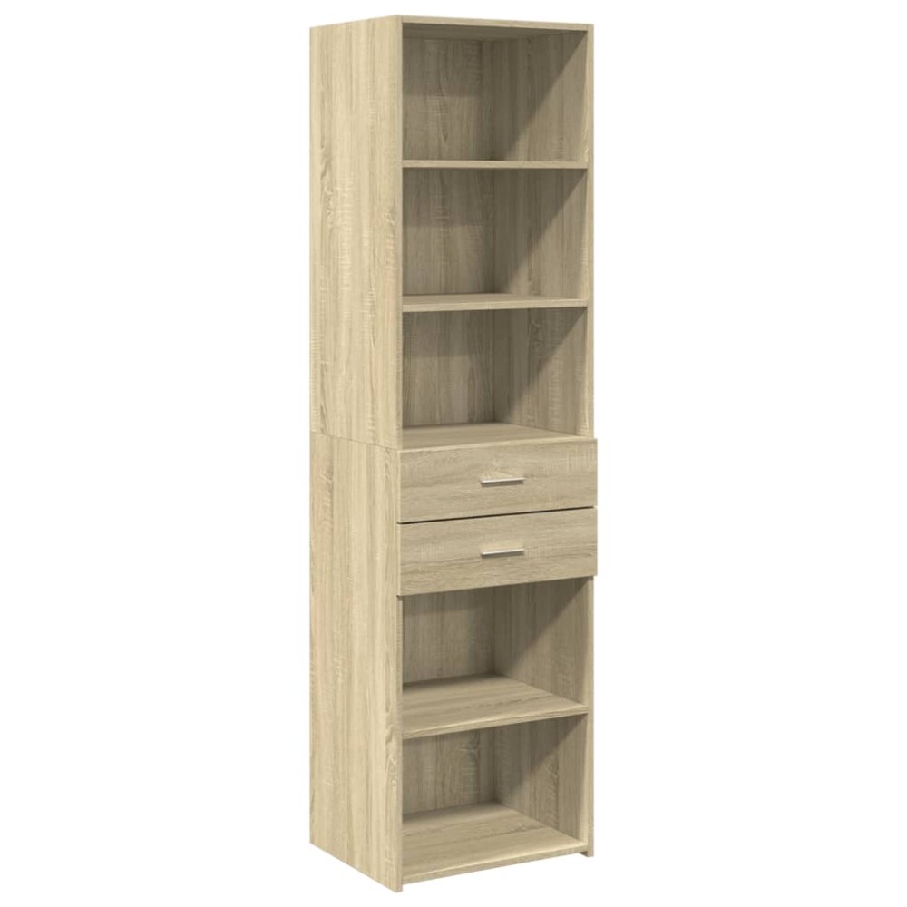 vidaXL Ντουλάπι Sonoma Δρυς 50x42,5x185 εκ. από Επεξεργασμένο Ξύλο