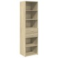 vidaXL Ντουλάπι Sonoma Δρυς 50x42,5x185 εκ. από Επεξεργασμένο Ξύλο