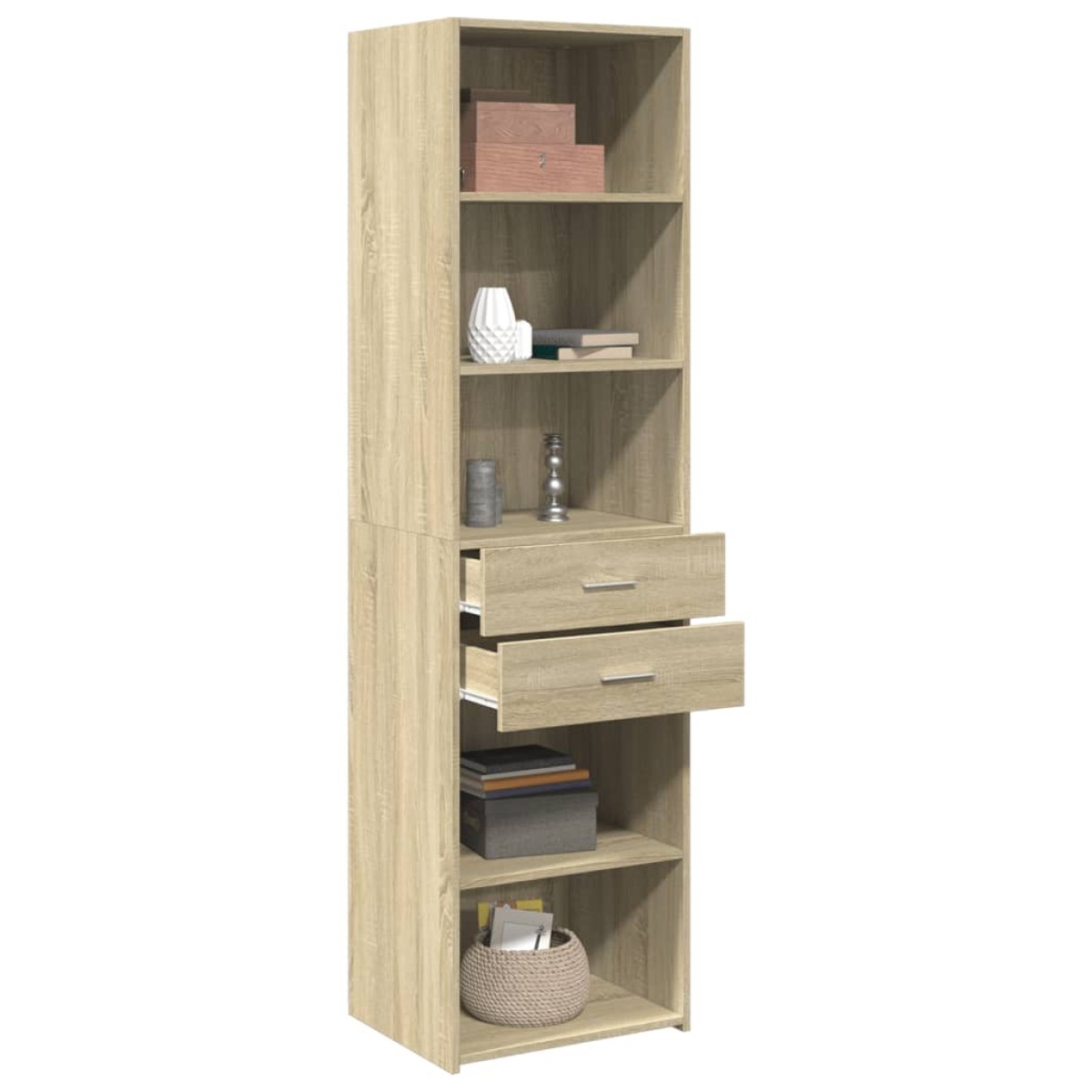 vidaXL Ντουλάπι Sonoma Δρυς 50x42,5x185 εκ. από Επεξεργασμένο Ξύλο