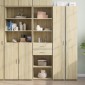 vidaXL Ντουλάπι Sonoma Δρυς 50x42,5x185 εκ. από Επεξεργασμένο Ξύλο