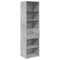 vidaXL Ντουλάπι Γκρι Σκυροδέματος 50x42,5x185 εκ. Επεξεργασμένο Ξύλο