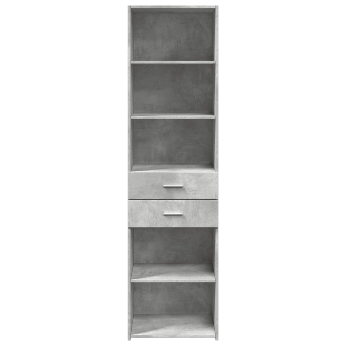 vidaXL Ντουλάπι Γκρι Σκυροδέματος 50x42,5x185 εκ. Επεξεργασμένο Ξύλο
