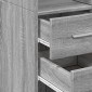 vidaXL Ντουλάπι Γκρι Sonoma 50x42,5x185 εκ. από Επεξεργασμένο Ξύλο