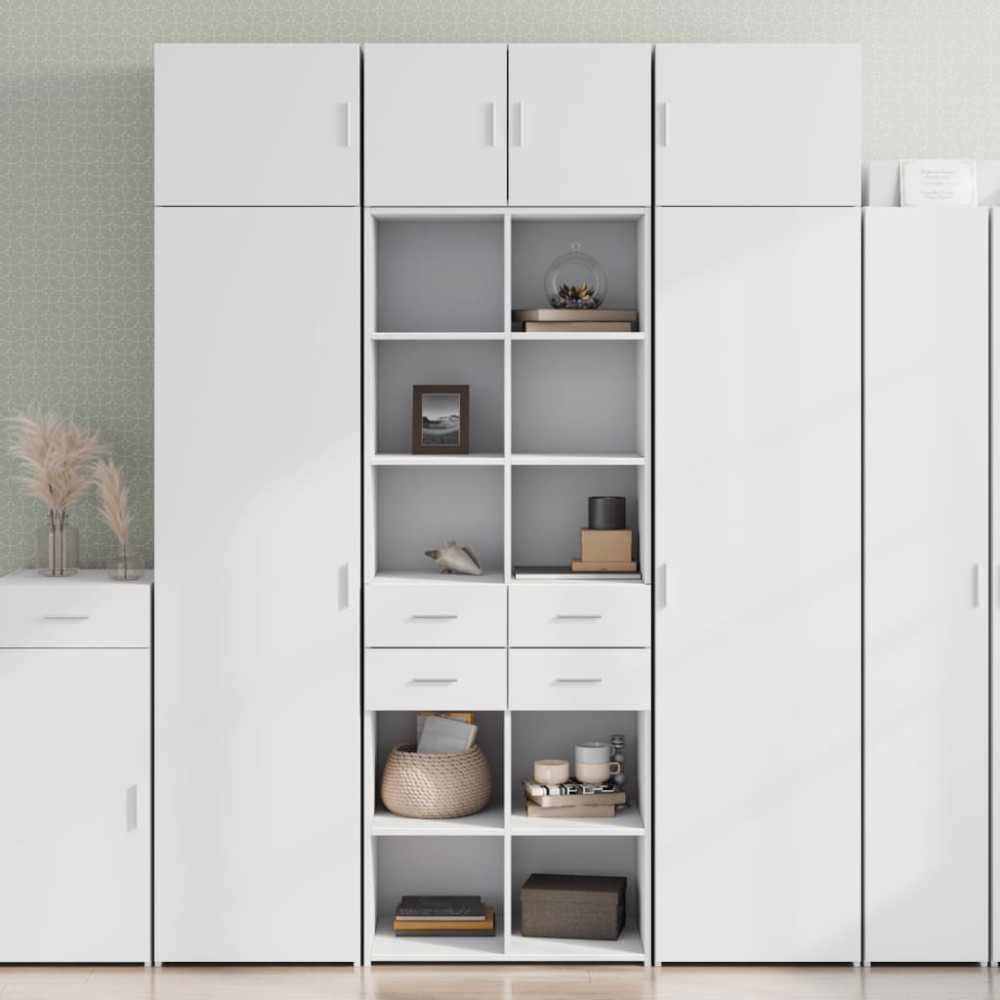 vidaXL Ντουλάπι Λευκό 70x42,5x185 εκ. Επεξεργασμένο Ξύλο