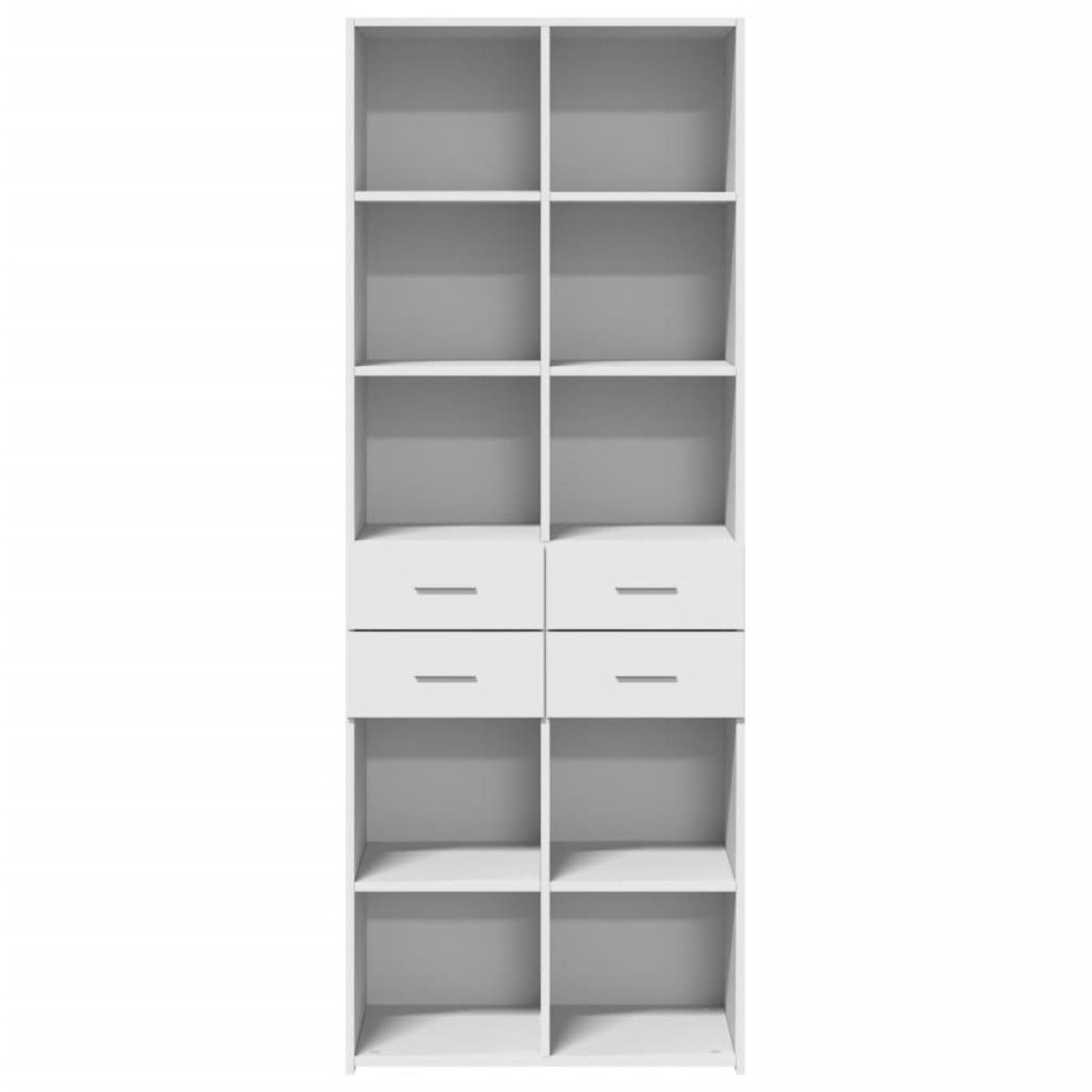 vidaXL Ντουλάπι Λευκό 70x42,5x185 εκ. Επεξεργασμένο Ξύλο