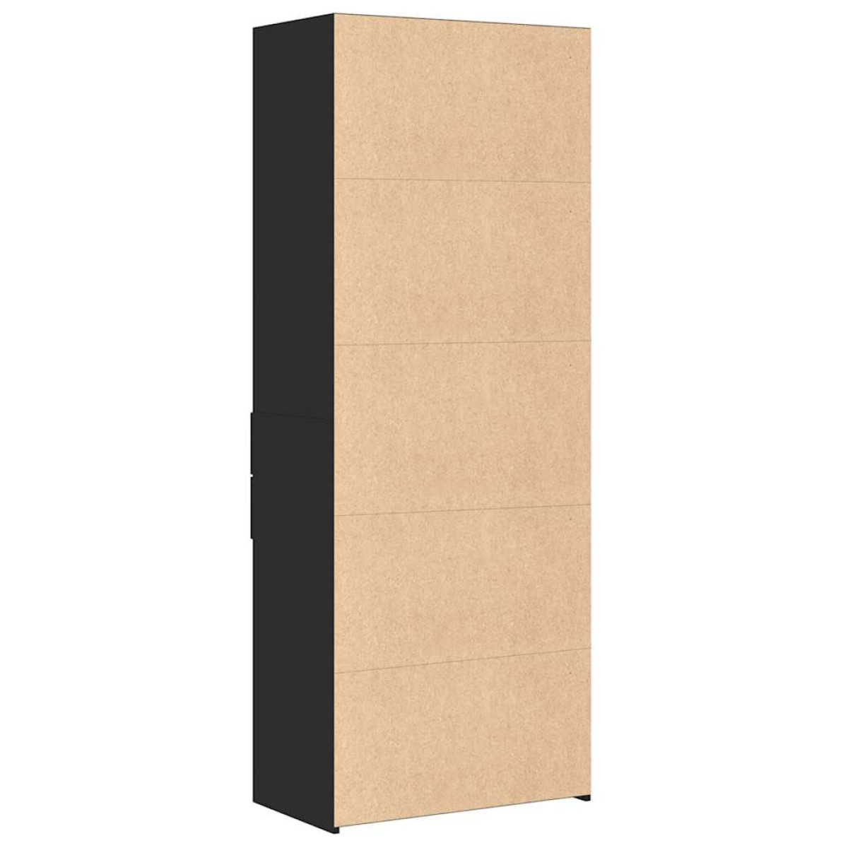 vidaXL Ντουλάπι Μαύρο 70x42,5x185 εκ. Επεξεργασμένο Ξύλο