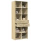 vidaXL Ντουλάπι Sonoma Δρυς 70x42,5x185 εκ. από Επεξεργασμένο Ξύλο