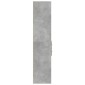 vidaXL Ντουλάπι Γκρι Σκυροδέματος 70x42,5x185 εκ. Επεξεργασμένο Ξύλο