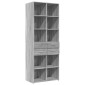 vidaXL Ντουλάπι Γκρι Sonoma 70x42,5x185 εκ. από Επεξεργασμένο Ξύλο