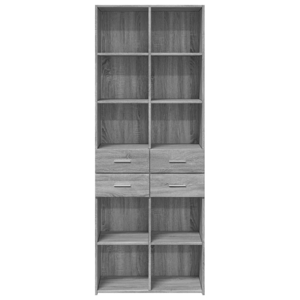 vidaXL Ντουλάπι Γκρι Sonoma 70x42,5x185 εκ. από Επεξεργασμένο Ξύλο