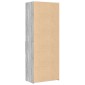 vidaXL Ντουλάπι Γκρι Sonoma 70x42,5x185 εκ. από Επεξεργασμένο Ξύλο
