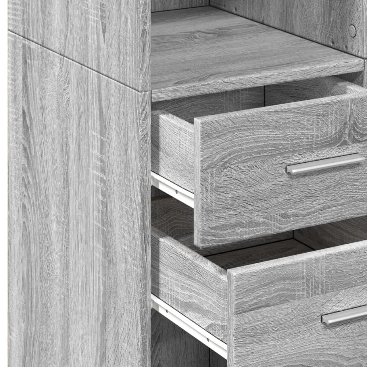 vidaXL Ντουλάπι Γκρι Sonoma 70x42,5x185 εκ. από Επεξεργασμένο Ξύλο